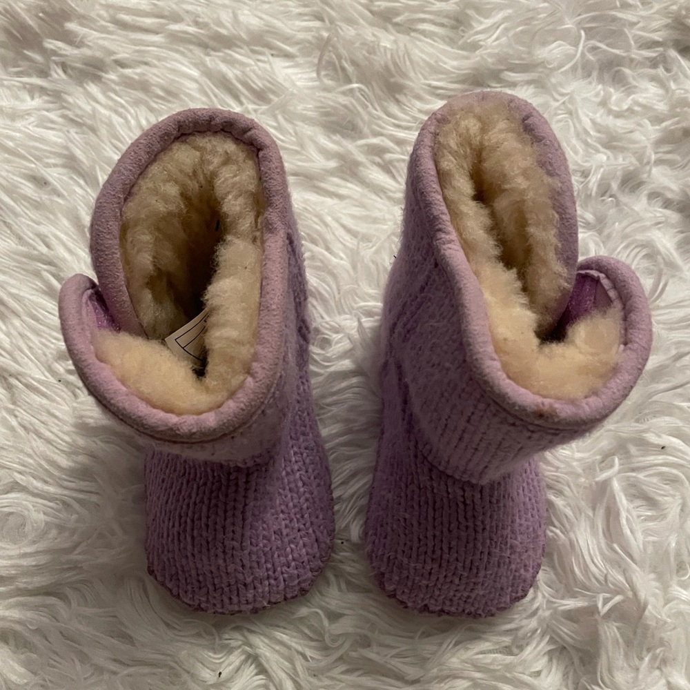 Pair of Purple Baby Girl UGG Booties